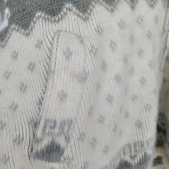 Tejidos Aly marka 100% wool Zip-up lama hoodie lama jacket size Medium - Picture 12 of 13